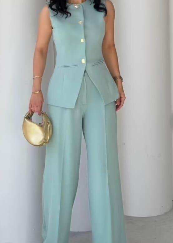 Green Elegant Formal Casual Set