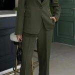 Green Lace Detail Premium Suit