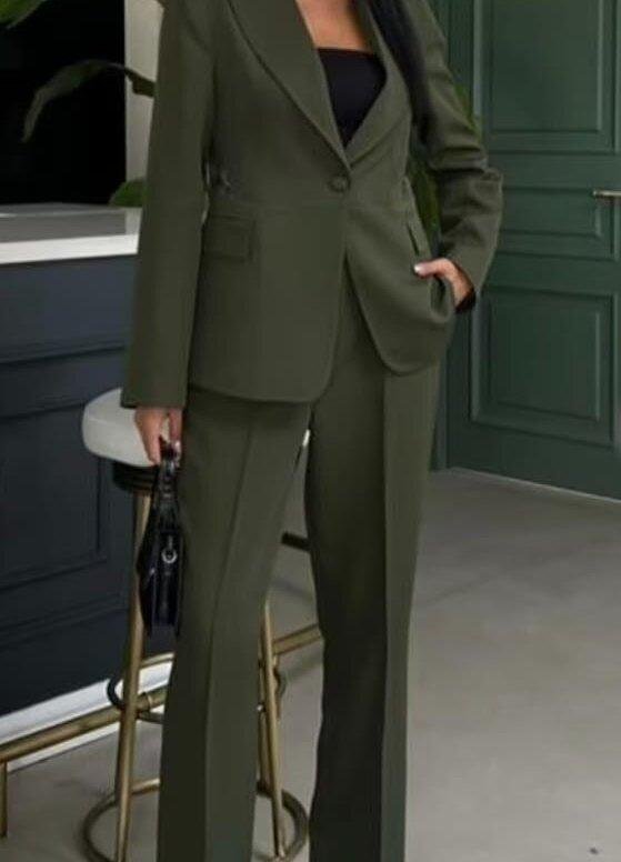 Green Lace Detail Premium Suit